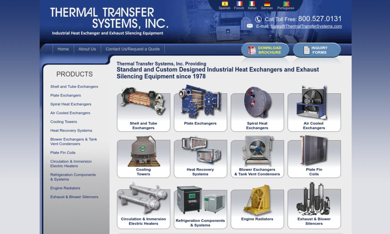 Thermal Transfer Systems, Inc. Heat Exchanger Manufacturers
