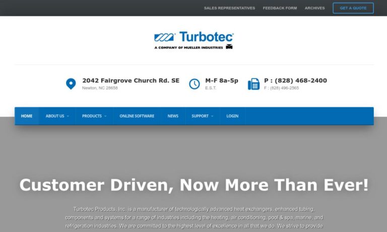 Turbotec® Products, Inc.